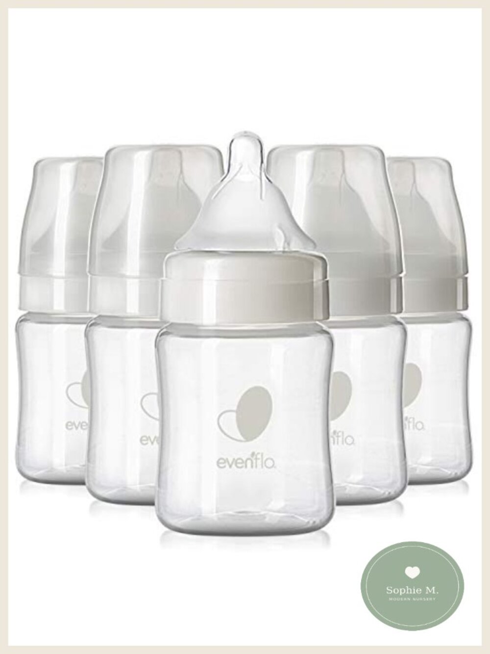 Wide Neck Baby Bottles 5 oz 6 Pack Proflo Venting BPA Free